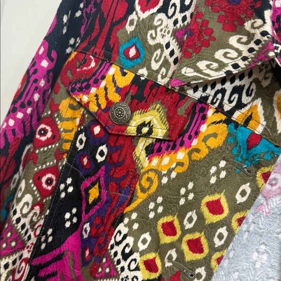Ruby Rd. Multicolor Patterned Jean Jacket - Picture 3 of 3